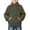 Army Green, variant on Half Zip Sherpa Fleece Sweatshirts for Boys Girls, Mock Neck Fuzzy Warm Pullover Tops with Pockets, 3-14 Years