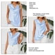 thumbnail image 3 of Top sin mangas para mujer, ropa de moda holgada de Color sólido con cuello libre para compras de viaje, 3 of 8