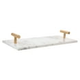 thumbnail image 6 of CTIRCHIU 1Pc White Marble Multifunctional Dessert Tray for Home Serving and Cake Display Storage, 6 of 7