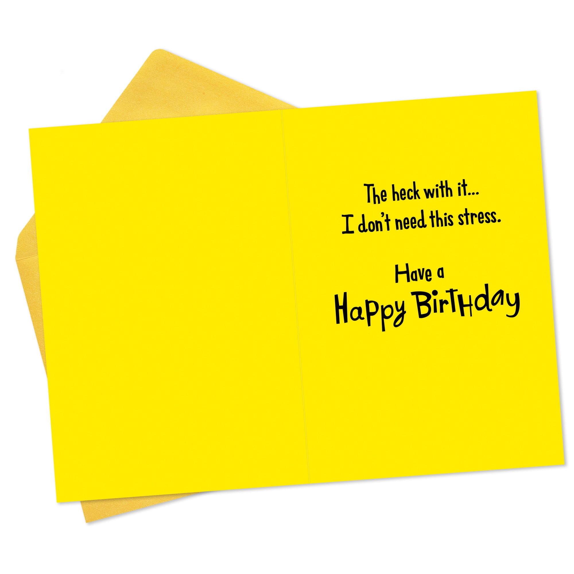 Hallmark Funny Birthday Card (Pondered. Struggled. Racked. Decided.)