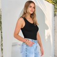 thumbnail image 7 of Womens Sleeveless V Neck Ribbed Knit Tank Tops Summer Slim Fitted Casual Tee Shirts Basic Top 2026, 7 of 7