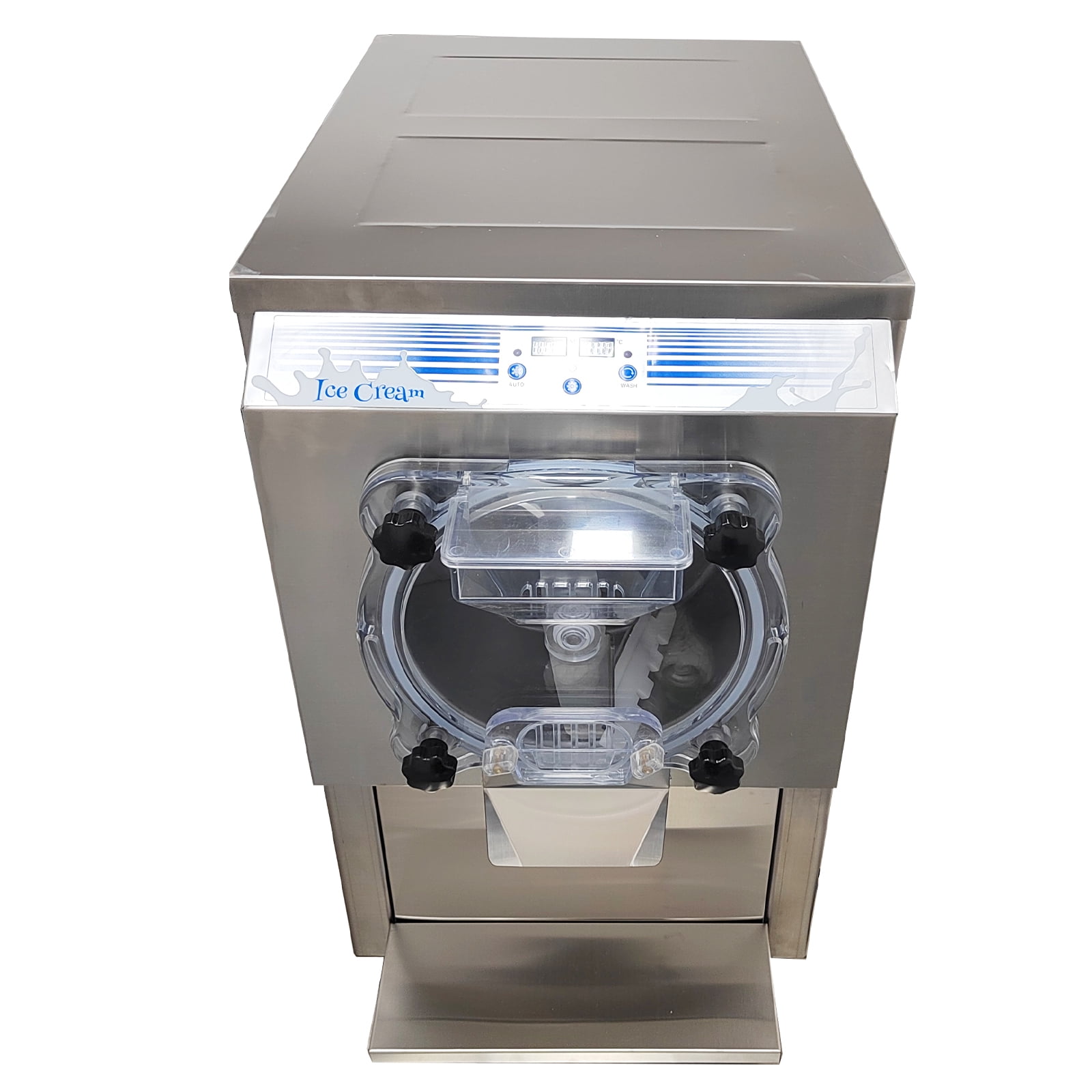 Auto Hard Ice Cream Machine Single Flavor Ice Cream Maker with Digital Display 110V 18-25L/h