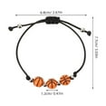 thumbnail image 2 of Masteelf  2 Pcs Basketball Party Favors Bracelets Themed Supplies Man, 2 of 8
