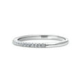 thumbnail image 3 of BERRICLE Sterling Silver Wedding Rings Micro Pave Set Round Cut Cubic Zirconia CZ Half Eternity Ring for Women, Rhodium Plated Size 10, 3 of 7