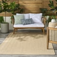 thumbnail image 4 of Nourison Tulum 4' x 6' Taupe Ivory Outdoor Rug, 4 of 11