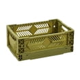 thumbnail image 3 of Caja de almacenamiento, cesta de almacenamiento plegable, decoración, caja de plástico, cajón de oficina, organizador, contenedor de almacenamiento, o Verde, 3 of 8