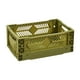 thumbnail image 3 of Caja de almacenamiento plegable, cesta de almacenamiento plegable, mini contenedor de almacenamiento, organizador de escritorio Verde, 3 of 9