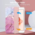 thumbnail image 3 of coque De Protection Motif Marbre Rose Compatible Ipad 9me/8me/7me Gnration (modelos 2021/2020/2019, 10,2 Pouces) - Coque Antichoc, Dos Transparente,, 3 of 5