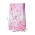 thumbnail image 3 of 10 bolsas de regalo con temática de mariposas, bolsas de papel para envolver dulces, bolsas de decoración para fiestas de cumpleaños, bodas y baby showers con temática de mariposas para niñas, 3 of 5