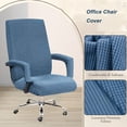 thumbnail image 3 of Stretch Office Chair Cover with Armrest Covers, Elastic Desk Chair Slipcover for Computer Rotating Boss Chair, Protective & Decorative Fabric, Machine Washable Dining Chair Slipcovers, 3 of 7