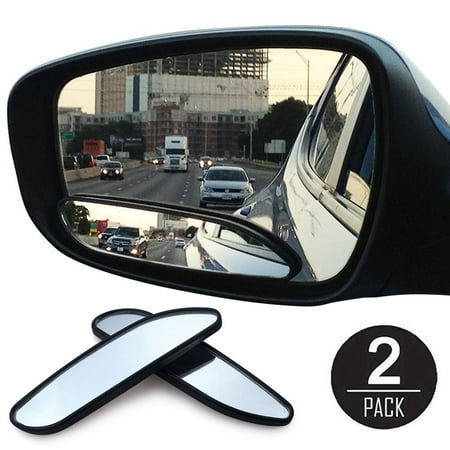 EEEKit 2Pcs Auto Wide Angle Convex Rear Side View Blind Spot Mirror for Universal