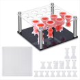 thumbnail image 1 of Kit de Bricolaje de Piezas de Ajedrez 1 Soporte para Piezas de Ajedrez 16 Moldes de Ajedrez para Resina Epoxi 1 Molde de Tablero de Ajedrez Molde de Silicona para Piezas de Ajedrez, 1 of 7