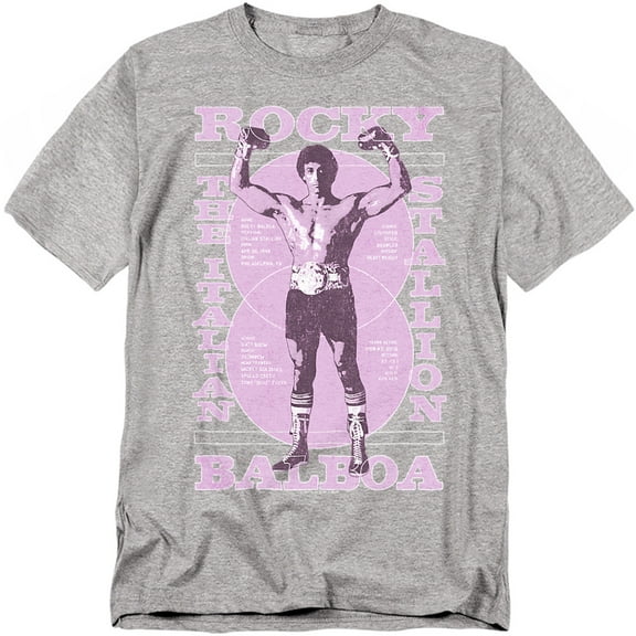 Rocky T-Shirt Gun Show Unisex Graphic Tee For Men & Women Athletic Heather 