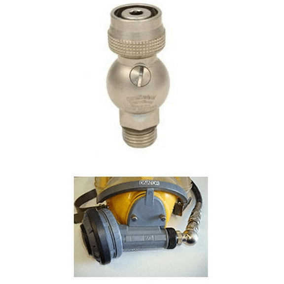 Aqua Omni Swivel AGA 2'nd Stage Swivel to 9/16"-18 Standard Hose