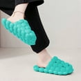 thumbnail image 5 of AUXDIQ Bathroom Slippers Women Men Non Slip House Shoes Shower Sandals Beach Pool Slides, Light Blue, 6.5/7 US, 5 of 5