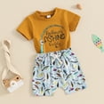 thumbnail image 3 of Okbabeha Toddler Baby Boy Girl Summer Clothes Daddy's Fishing Buddy Tee Shirt+Shorts Set Fishing Outfit 6 9 12 18 24Month 2t 3t, 3 of 7
