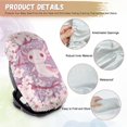 thumbnail image 5 of KUIFORTI Car Seat Sun Shade Cover Baby Car Seat Cover Blocks Out Heat & Sun, Keep Your Baby's Carseat at a Cooler Temperature, Kawaii Axolotl, 5 of 7
