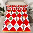 thumbnail image 2 of Homewish Fairy Tale Princess Bed Sheets, Kawaii Christmas Nutcracker King Sheets, Red Buffalo Plaid Sheet Set, Breathable Home Decor, 4-Piece, 2 of 7