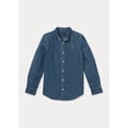 thumbnail image 4 of Ralph Lauren INDIGO Girls Cotton Denim Shirt, US 8, 4 of 4