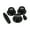 Black, variant on Allparts PK-0178 Complete Knob Set for Stratocaster, Parchment