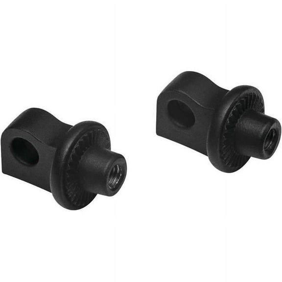 Kuryakyn Black Adjustable Splined Peg Adaptor Mounts (6775)