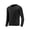 Black, variant on LIaqionyy Big and Tall Shirts for Men's Stretch Long Sleeve Activewear Crew Neck T Shirt Running Tee Tops