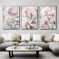 thumbnail image 3 of Poster with pink floral decoration, art print on canvas, 3 of 5