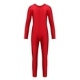 thumbnail image 4 of zdhoor Combinaison de Gymnastique une Pièce à Manches Longues pour Filles, Rouge TG, 4 of 7