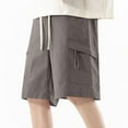 thumbnail image 2 of Plebaso Big and Tall Men's Shorts Lightweight Workout Shorts Hiking Cargo Shorts with Zipper Pockets, 2 of 5