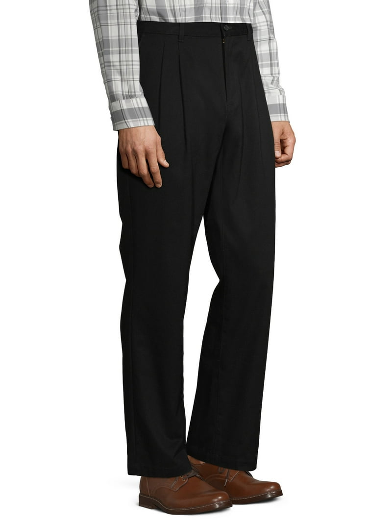 George Big men's Pleated Front Wrinkle Resistant Pants - Walmart.com