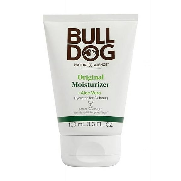 BULLDOG Mens Skincare and Grooming Face Moisturizer Original, 3.3 Fluid Ounce
