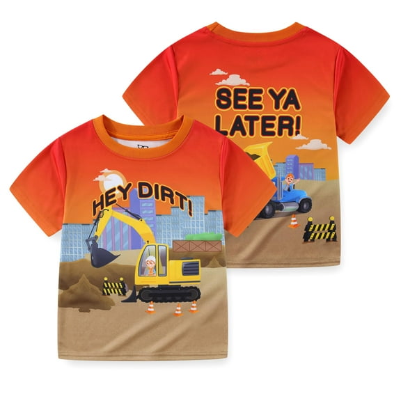 Blippi Hey Dirt Short Sleeve T-Shirt (Boys), Sizes 2T-8