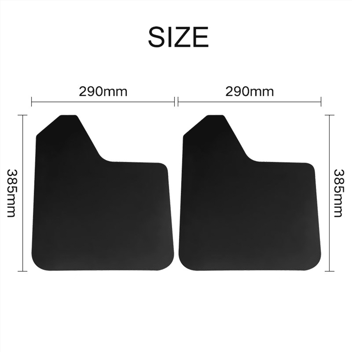 4Pcs Universal Mudflaps for Car Pickup SUV Van Truck Mud Flaps Splash Guards Mudguards Dirty Traps with Rivets