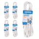 thumbnail image 1 of Extension Electrica Domestica Igoto 4m Blanca 2X16 AWG 5 Piezas, 1 of 5