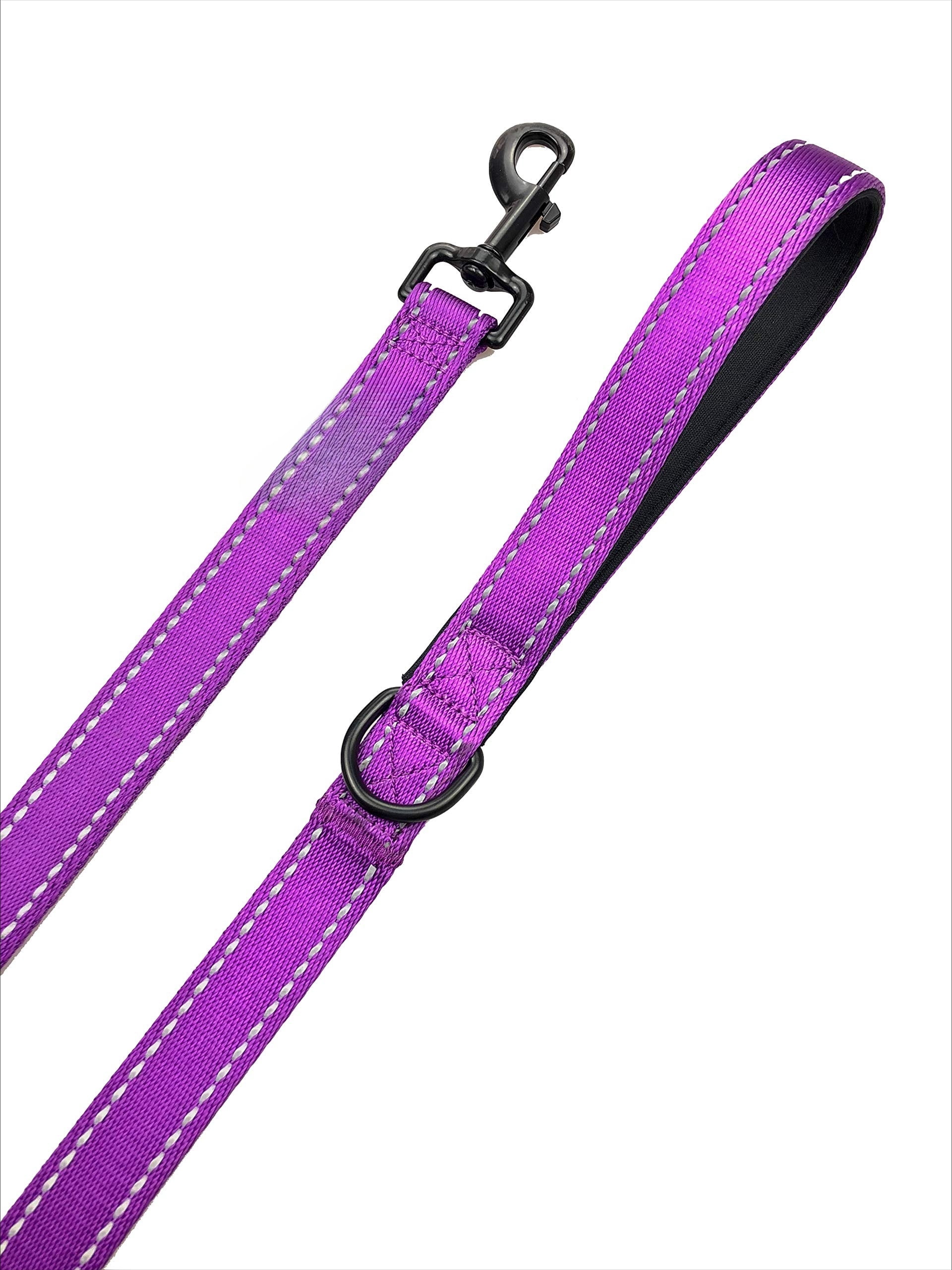 mirlewaiy Dog Leash 6ft Long,Traffic Padded Two Handle,Heavy Duty,Reflective Double Handles Lead for Control Safety Training,Leashes for Large Dogs or Medium Dogs,Dual Handles Leads(Green)