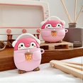 thumbnail image 2 of Estuche para Airpods de 3.ª generación (2021), nuevo, 3D, de silicona, bonito, divertido, dibujos animados, kawaii, moda, Boba Tea Cover con llavero para niños, adolescentes, niños y niñas (Bob), 2 of 5