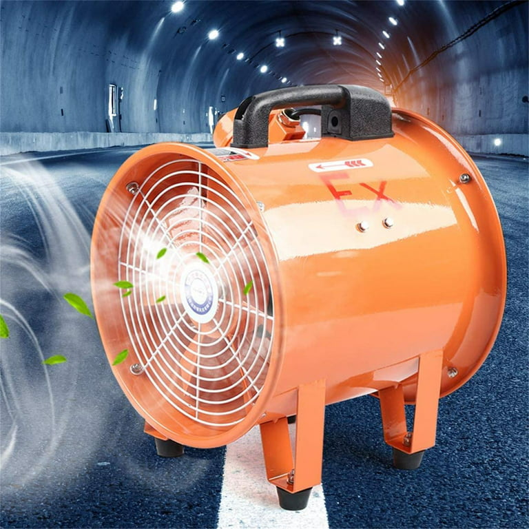 WUZSTAR 10 Inch Explosion-Proof Fan Axial fan Exhaust Portable Ventilator  Extractor Fan Blower