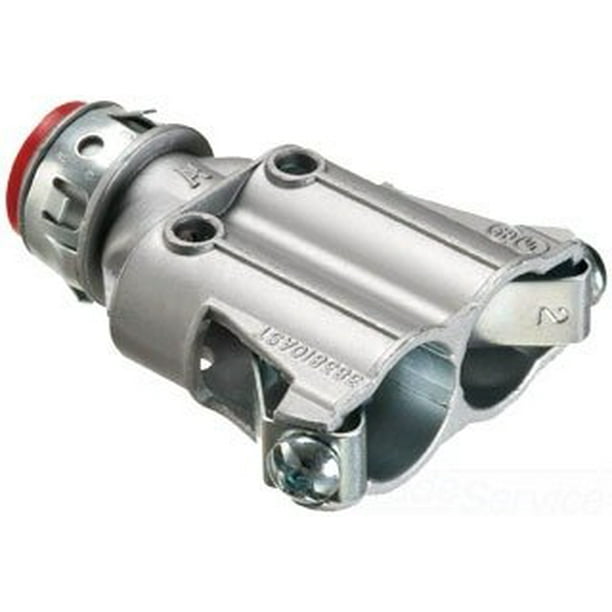 Arlington 383810AST Die Cast Zinc Insulated Throat Duplex Connector 3/8