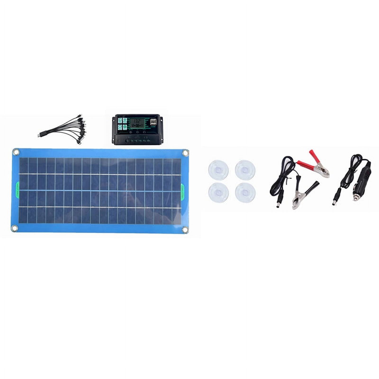 3X 300W Solar Panel 12V 5V USB Controller Waterproof Monocrystalin Solar Cells Battery Charger -100A
