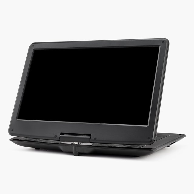 KFFKFF Lecteur DVD Portable, Écran Pivotant HD 15,6 Pouces, Batterie Rechargeable Intégrée 4,5-5 H, Haut-Parleurs Doubles, Support Synchronisation TV/USB/carte SD/CD/DVD
