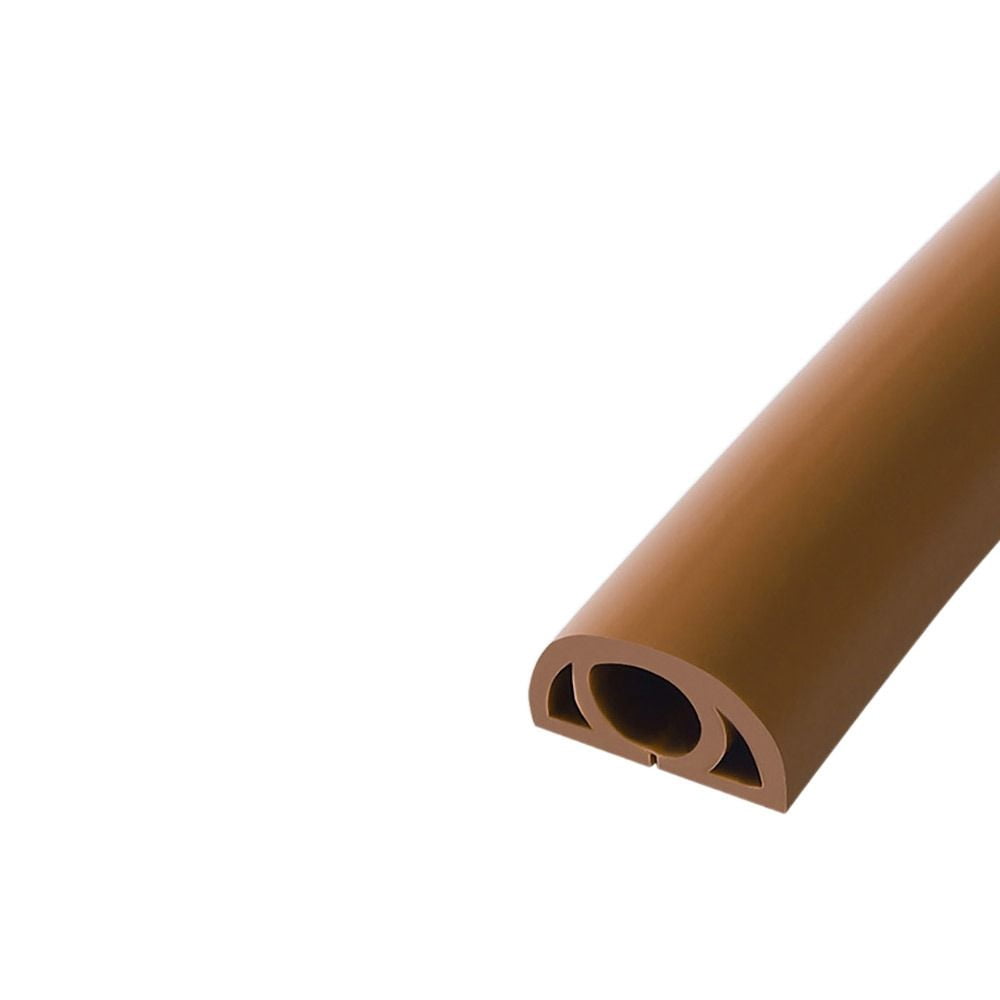 Self-Adhesive Wire Organizer Hider Covers Electric Wire Slot Power Cable Protector Cord Protector Floor Cord Cover Extension Wiring Duct Protector COFFEE