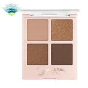 MINERAL FUSION Vegan Eye Shadow Palette, Soiree | 4 Blendable Shades in Matte, Satin, Shimmer