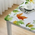 thumbnail image 4 of BANET Autumn Square Fitted Stretch Fall Table Cover with Elastic Edge Table Cloth for Party Dining Home Picnic white, 4 of 7