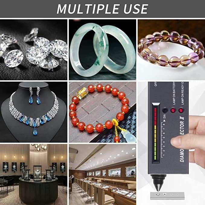 Molo Best Version Diamond Tester＋60X LED Magnifying Glasses Jeweler Tool  Kit Combo，for Novice and Expert - Diamond Selector II 9V Battery Included  Diamond Tester+ : : Home