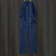 thumbnail image 4 of Ploknplq Jumpsuits for Women,Jogging Suits for Women Plus Size,Lounge Sets for Women,Pocket Long Sleeved Shirt Tie Up Long Pants Set,Matching Sets Women Clothing,Track Suits for Women Set Blue 1 S, 4 of 4