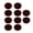 Red, variant on 10Pcs Billiard Pool Cue Tips Clear Acrylic Replacement Tip Pools Tips for Snookers Pool
