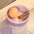 thumbnail image 4 of 3-In-1 Silicone Makeup Brush Cleaner Mat & Drying Rack - Cosmetic Brush Cleaning & Air Dry Tool, Beauty Tool Organizer Kit, 4 of 9