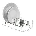 thumbnail image 2 of Home Basics Plate Rack Equinox, Black, 2 of 9