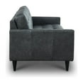 thumbnail image 6 of Hello Sofa Home Naples Mid-Century Top Grain Leather Loveseat in Gray, 6 of 11