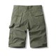 thumbnail image 4 of pstuiky Pantalones cortos para hombre, Pantalones cargo para hombre, de color liso, a la moda, con bolsillos laterales, cintura abotonada y múltiples bolsillos., 4 of 5